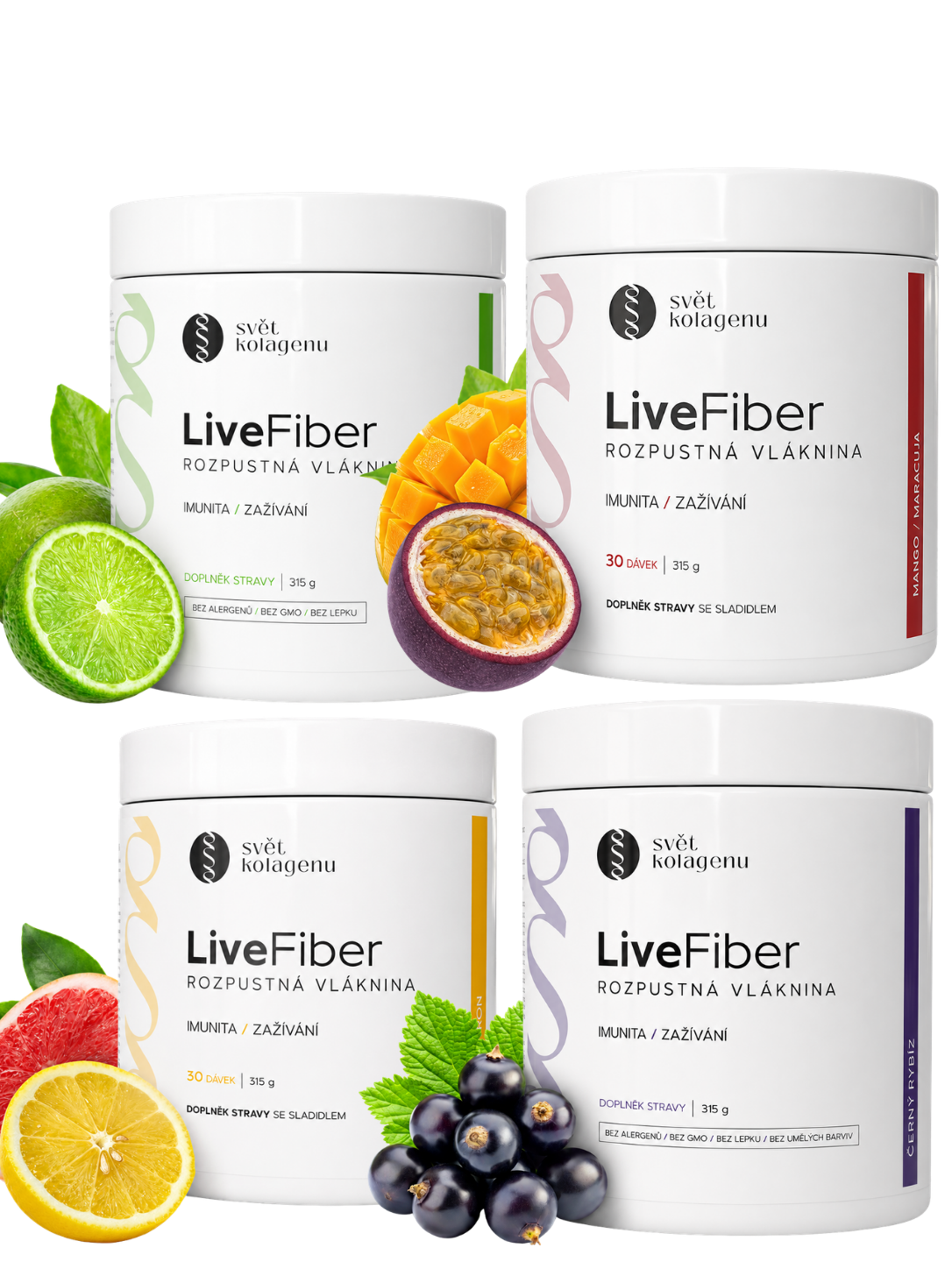 LiveFiber - zvýhodněné balení 4 ks