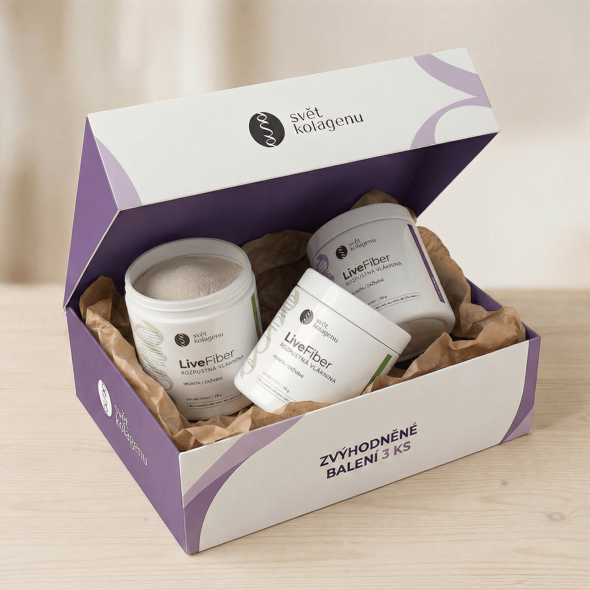 LiveFiber - zvýhodněné balení 3 ks